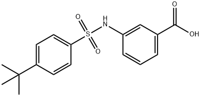 3-[4-(TERT-BUTYL)PHENYLSULFONAMIDO]BENZOIC ACID Struktur