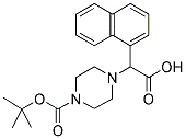 2-(4-BOC-PIPERAZINYL)-2-(1-NAPHTHALENYL)ACETIC ACID Struktur