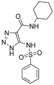 N-CYCLOHEXYL-5-[(PHENYLSULFONYL)AMINO]-1H-1,2,3-TRIAZOLE-4-CARBOXAMIDE Struktur