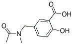 5-[(ACETYL-METHYL-AMINO)-METHYL]-2-HYDROXY-BENZOIC ACID Struktur