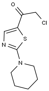 2-CHLORO-1-(2-PIPERIDIN-1-YL-1,3-THIAZOL-5-YL)ETHANONE Struktur