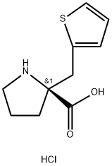 (S)-ALPHA-(2-THIOPHENYLMETHYL)-PROLINE-HCL Struktur