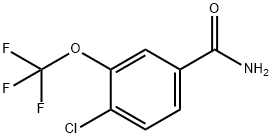 4-CHLORO-3-(TRIFLUOROMETHOXY)BENZAMIDE Struktur