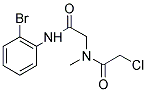 N-[2-[(2-BROMOPHENYL)AMINO]-2-OXOETHYL]-2-CHLORO-N-METHYLACETAMIDE Struktur