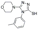 4-(3-METHYLPHENYL)-5-MORPHOLIN-4-YL-4H-1,2,4-TRIAZOLE-3-THIOL Struktur