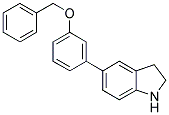 5-[3-(BENZYLOXY)PHENYL]INDOLINE Struktur