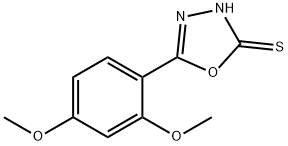 5-(2,4-DIMETHOXYPHENYL)-1,3,4-OXADIAZOLE-2-THIOL Struktur