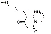 6-AMINO-1-ISOBUTYL-5-[(3-METHOXYPROPYL)AMINO]PYRIMIDINE-2,4(1H,3H)-DIONE Struktur