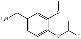 1-[4-(DIFLUOROMETHOXY)-3-METHOXYPHENYL]METHANAMINE Struktur