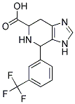 4-(3-TRIFLUOROMETHYL-PHENYL)-4,5,6,7-TETRAHYDRO-3H-IMIDAZO[4,5-C]PYRIDINE-6-CARBOXYLIC ACID Struktur