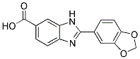 2-BENZO[1,3]DIOXOL-5-YL-3H-BENZOIMIDAZOLE-5-CARBOXYLIC ACID Struktur