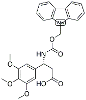 (R)-3-(9H-FLUOREN-9-YLMETHOXYCARBONYLAMINO)-3-(3,4,5-TRIMETHOXY-PHENYL)-PROPIONIC ACID Struktur