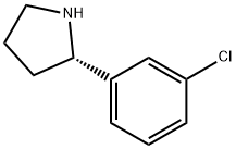 (S)-2-(3-CHLOROPHENYL)PYRROLIDINE Struktur