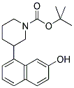 3-(7-HYDROXY-NAPHTHALEN-1-YL)-PIPERIDINE-1-CARBOXYLIC ACID TERT-BUTYL ESTER Struktur