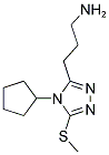 3-[4-CYCLOPENTYL-5-(METHYLTHIO)-4H-1,2,4-TRIAZOL-3-YL]PROPAN-1-AMINE Struktur