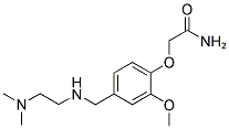 2-(4-(((2-(DIMETHYLAMINO)ETHYL)AMINO)METHYL)-2-METHOXYPHENOXY)ACETAMIDE Struktur