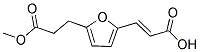 (2E)-3-[5-(3-METHOXY-3-OXOPROPYL)-2-FURYL]ACRYLIC ACID Struktur