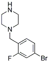 1-(4-BROMO-2-FLUOROBENZYL)PIPERAZINE Struktur