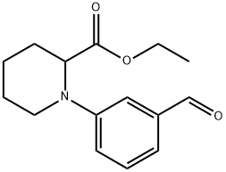 1-(3-FORMYL-PHENYL)-PIPERIDINE-2-CARBOXYLIC ACID ETHYL ESTER Struktur