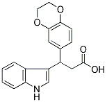 3-(2,3-DIHYDRO-BENZO[1,4]DIOXIN-6-YL)-3-(1H-INDOL-3-YL)-PROPIONIC ACID Struktur