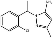 2-[1-(2-CHLORO-PHENYL)-ETHYL]-5-METHYL-2H-PYRAZOL-3-YLAMINE Struktur