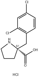 (R)-ALPHA-(2,4-DICHLOROBENZYL)-PROLINE-HCL Struktur