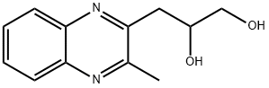 2-METHYL-3-(2',3'-DIHYDROXYPROPYL)QUINOXALINE Struktur