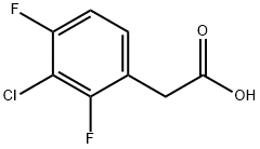 3-CHLORO-2,4-DIFLUOROPHENYLACETIC ACID Struktur