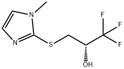 (2S)-1,1,1-TRIFLUORO-3-[(1-METHYL-1H-IMIDAZOL-2-YL)SULFANYL]-2-PROPANOL Struktur