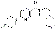 6-(4-METHYL-PIPERAZIN-1-YL)-N-(2-MORPHOLIN-4-YL-ETHYL)-NICOTINAMIDE Struktur