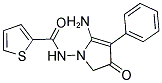 THIOPHENE-2-CARBOXYLIC ACID (5-AMINO-3-OXO-4-PHENYL-2,3-DIHYDRO-PYRROL-1-YL)-AMIDE Struktur