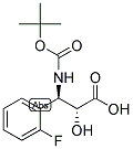 N-BOC-(2R,3R)-3-AMINO-3-(2-FLUORO-PHENYL)-2-HYDROXY-PROPIONIC ACID Struktur