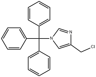 4-(CHLOROMETHYL)-1-TRITYL-1H-IMIDAZOLE Struktur