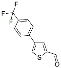 4-[4-(TRIFLUOROMETHYL)PHENYL]-2-THIOPHENE CARBALDEHYDE Struktur