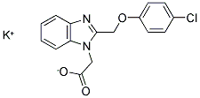 POTASSIUM [2-[(4-CHLOROPHENOXY)METHYL]-1H-BENZIMIDAZOL-1-YL]ACETATE Struktur