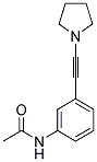 N-(3-[2-(1-PYRROLLIDINYL)ETHYNYL]PHENYL)ACTEAMIDE Struktur