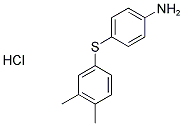 4-[(3,4-DIMETHYLPHENYL)THIO]ANILINE HYDROCHLORIDE Struktur