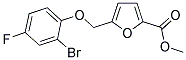 METHYL 5-[(2-BROMO-4-FLUOROPHENOXY)METHYL]-2-FUROATE Struktur