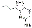 3-PROPYL-7H-[1,2,4]TRIAZOLO[3,4-B][1,3,4]THIADIAZIN-6-AMINE Struktur