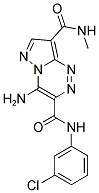 4-AMINO-N~3~-(3-CHLOROPHENYL)-N~8~-METHYLPYRAZOLO[5,1-C][1,2,4]TRIAZINE-3,8-DICARBOXAMIDE Struktur