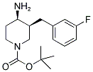 TERT-BUTYL CIS-4-AMINO-3-(3-FLUOROBENZYL)PIPERIDINE-1-CARBOXYLATE Struktur