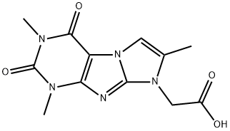 (1,3,7-TRIMETHYL-2,4-DIOXO-1,2,3,4-TETRAHYDRO-IMIDAZO[2,1-F]PURIN-8-YL)-ACETIC ACID Struktur