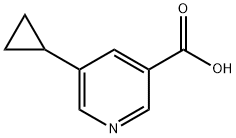 5-CYCLOPROPYLNICOTINIC ACID Struktur