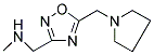 N-METHYL-1-[5-(PYRROLIDIN-1-YLMETHYL)-1,2,4-OXADIAZOL-3-YL]METHANAMINE Struktur