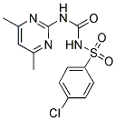 4-CHLORO-N-{[(4,6-DIMETHYLPYRIMIDIN-2-YL)AMINO]CARBONYL}BENZENESULFONAMIDE Struktur