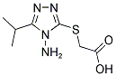 [(4-AMINO-5-ISOPROPYL-4H-1,2,4-TRIAZOL-3-YL)SULFANYL]ACETIC ACID Struktur