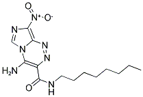 4-AMINO-8-NITRO-N-OCTYLIMIDAZO[5,1-C][1,2,4]TRIAZINE-3-CARBOXAMIDE Struktur