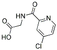 [[(4-CHLOROPYRIDIN-2-YL)CARBONYL]AMINO]ACETIC ACID Struktur