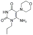 6-AMINO-5-MORPHOLIN-4-YL-1-PROPYLPYRIMIDINE-2,4(1H,3H)-DIONE Struktur