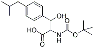 2-TERT-BUTOXYCARBONYLAMINO-3-HYDROXY-3-(4-ISOBUTYL-PHENYL)-PROPIONIC ACID Struktur